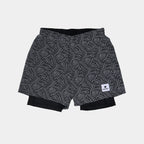 SAYSKY Men's 2 in 1 Pace Reflective Shorts 5''