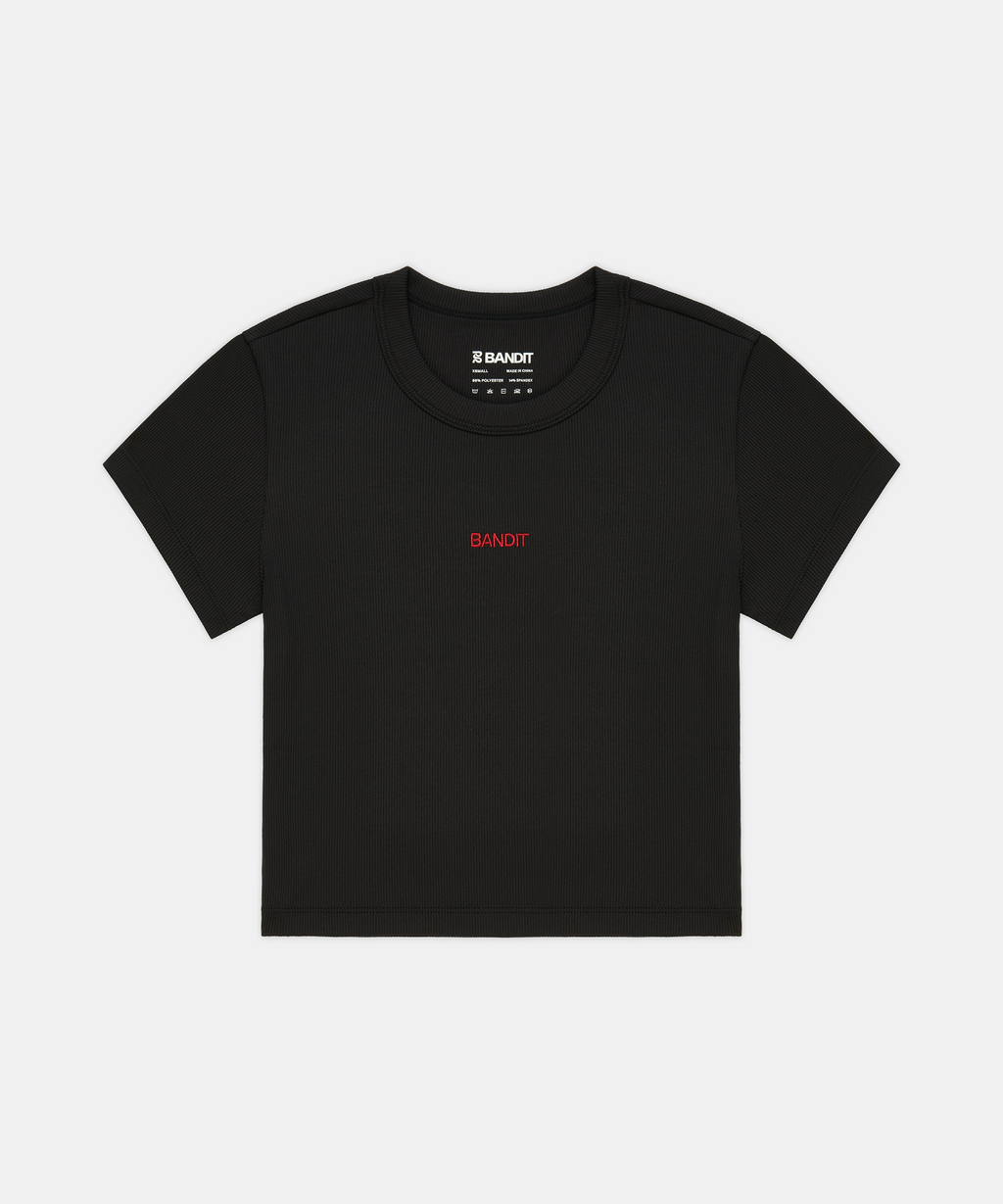 Women's Vituccia™ Cropped Performance Tee - Black
