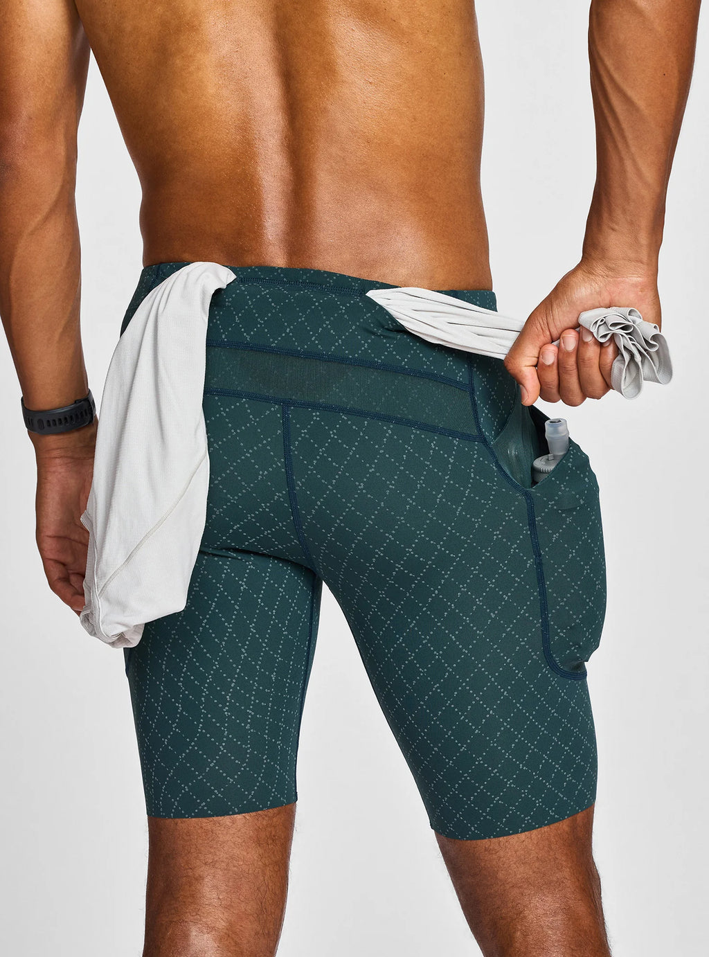 Janji Men's 8" Trail Half Tight - High-Viz