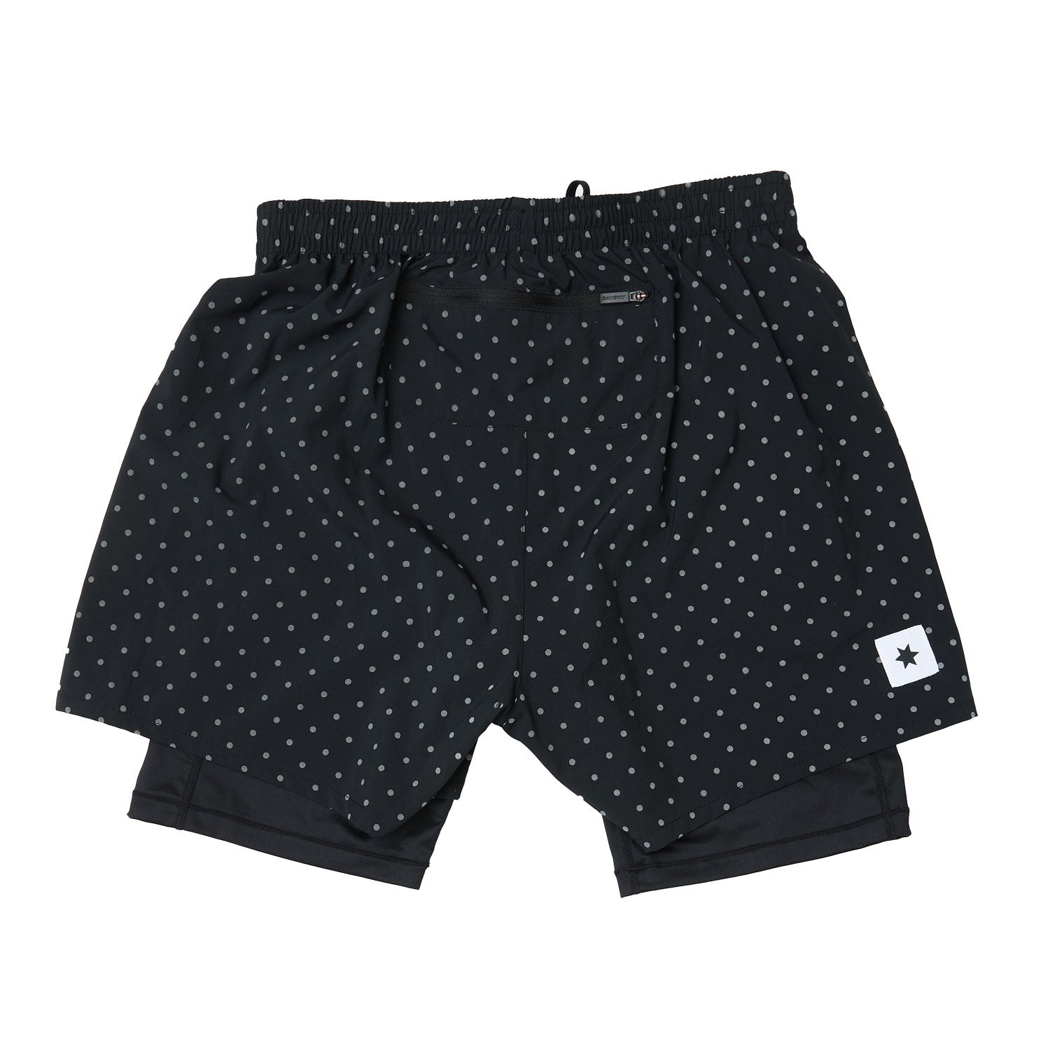 SAYSKY Men's Polka 2 In 1 Pace Shorts 5"