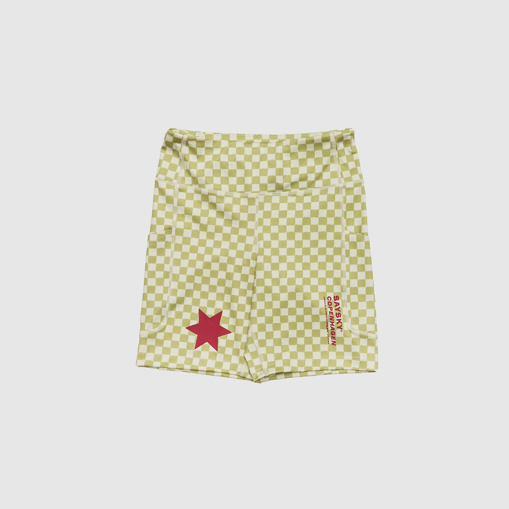 SAYSKY Women's Checker Combat+ Short Tights 7"