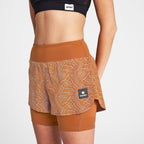 SAYSKY Women's Reflective Pace 2 in 1 Shorts 3"