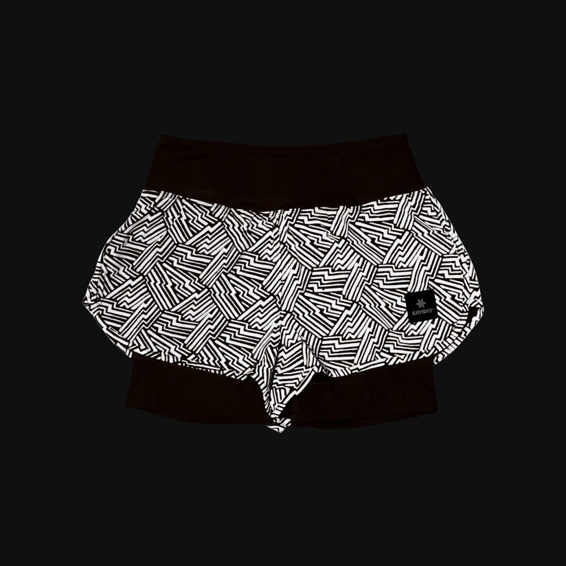 SAYSKY Women's Reflective Pace 2 in 1 Shorts 3"