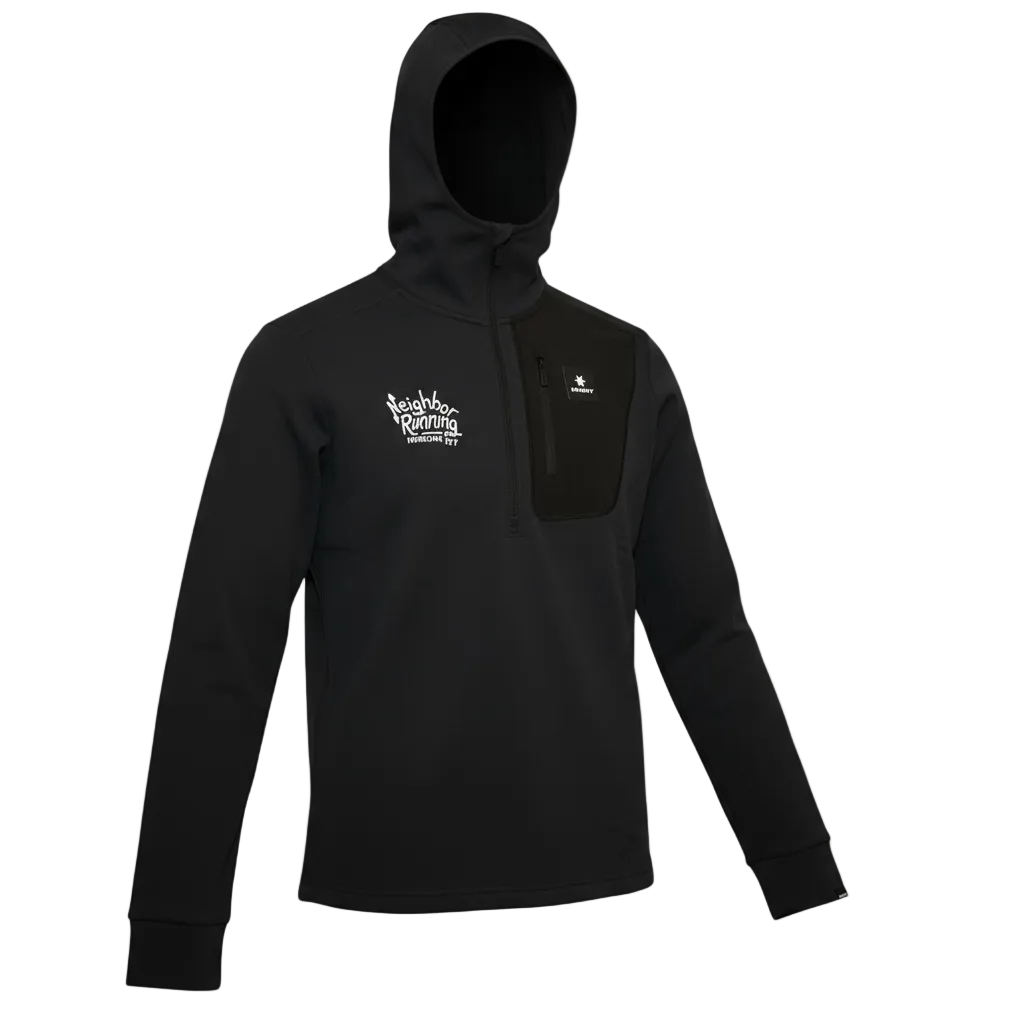 SAYSKY x Neighbor Running Men's Half-zip Combat Pullover Hoodie