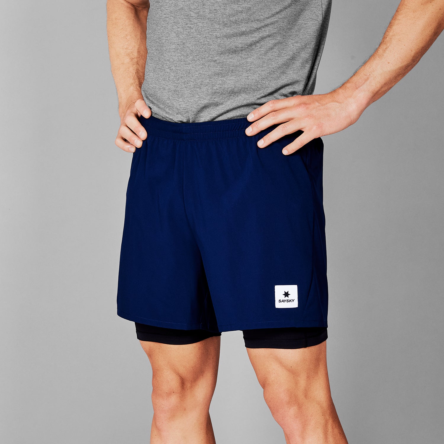 SAYSKY Men's 2 in 1 Pace Shorts 5''