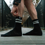 Creepers Merino Toe Socks - Iconic Stripes- Crew length