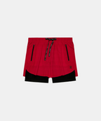 Men's CoolGrid™ 2-in-1 Run Shorts - Oxide Red