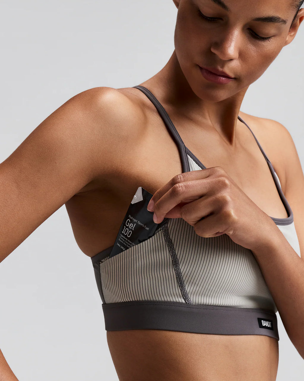 BANDIT Women's Striped Cadence™ Strappy Run Bra | In-Store Product