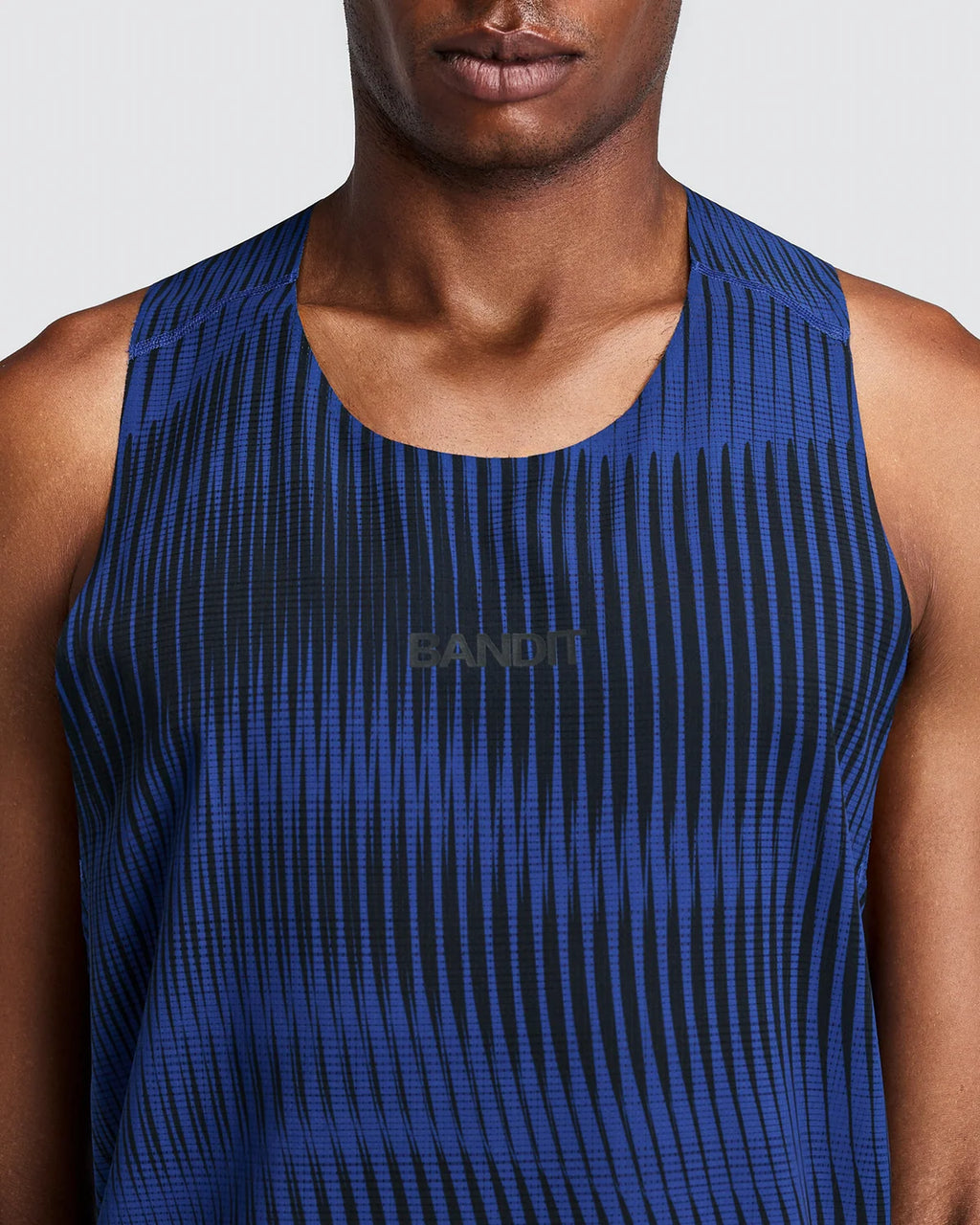 Bandit Men's CoolGrid™ Distance Singlet with Flopack™ - Bauhaus Blue