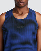 Bandit Men's CoolGrid™ Distance Singlet with Flopack™ - Bauhaus Blue