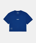 Women's Micromesh™ Cropped Run Tee - Bauhaus Blue